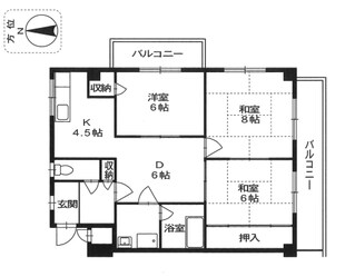 ハイツ杉本の物件間取画像